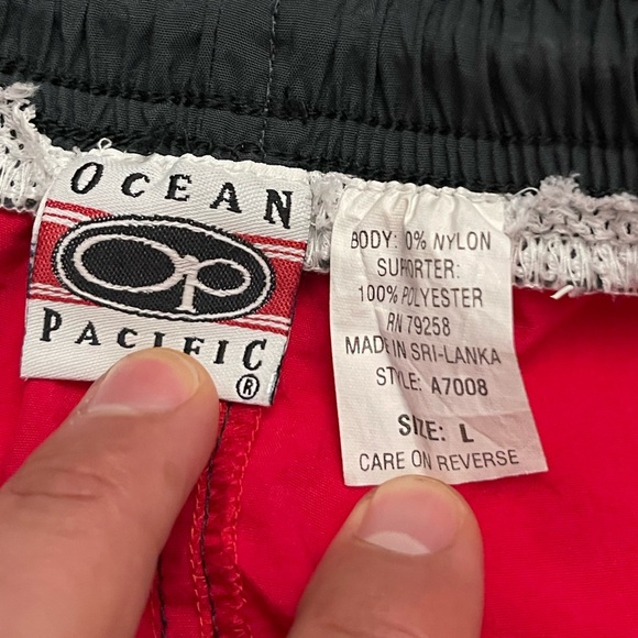 Y2K 2000s OP Ocean Pacific Swim Shorts - Picture 7 of 7
